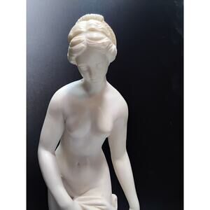 SCUPLTURE "A NYMPH AT THE BATH" AKA BATHING VENUS BY A. SANTINI NUDE